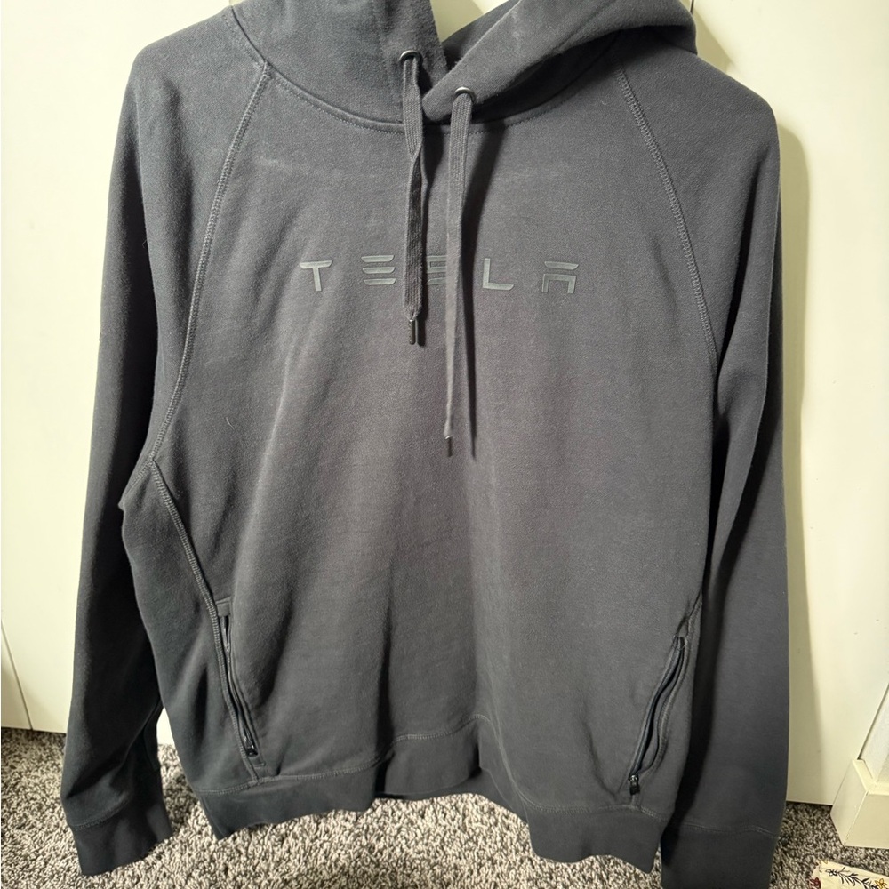 Tesla Men's Black Hoodie